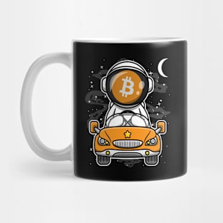 Astronaut Car BitCoin BTC To The Moon Crypto Token Cryptocurrency Wallet Birthday Gift For Men Women Kids Mug